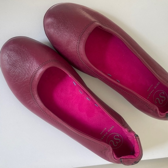 Soto Massini Milano Vegan Leather Orthotic Ballet Flats Sz 40 - Picture 14 of 16